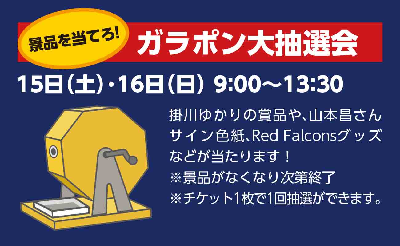 景品を当てろ! ガラポン大抽選会