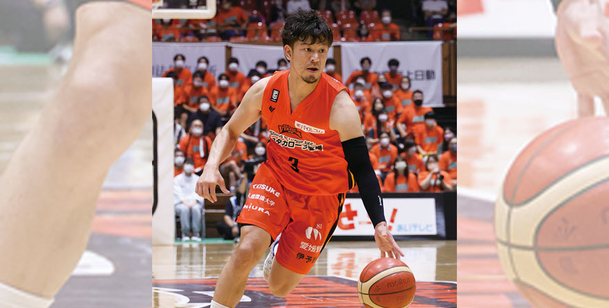 Bリーグ「愛媛オレンジバイキングス」選手来場